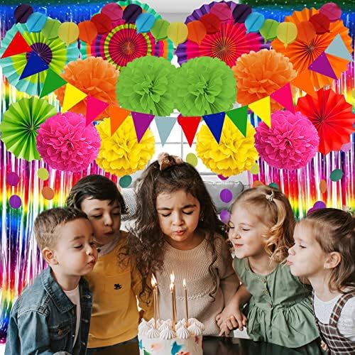 ZERODECO Fiesta Paper Fan Decor Set
