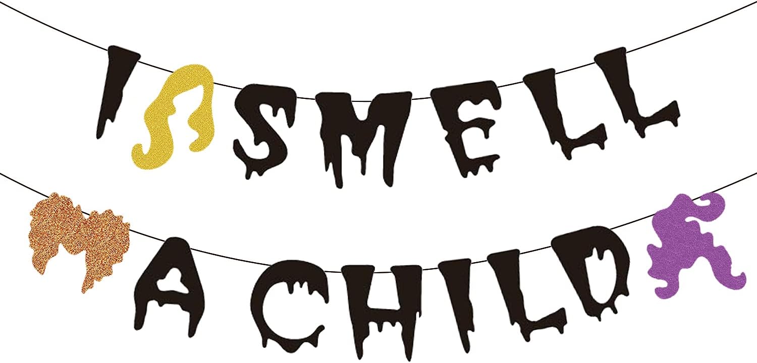 Saliyaa I Smell A Child Halloween Banner