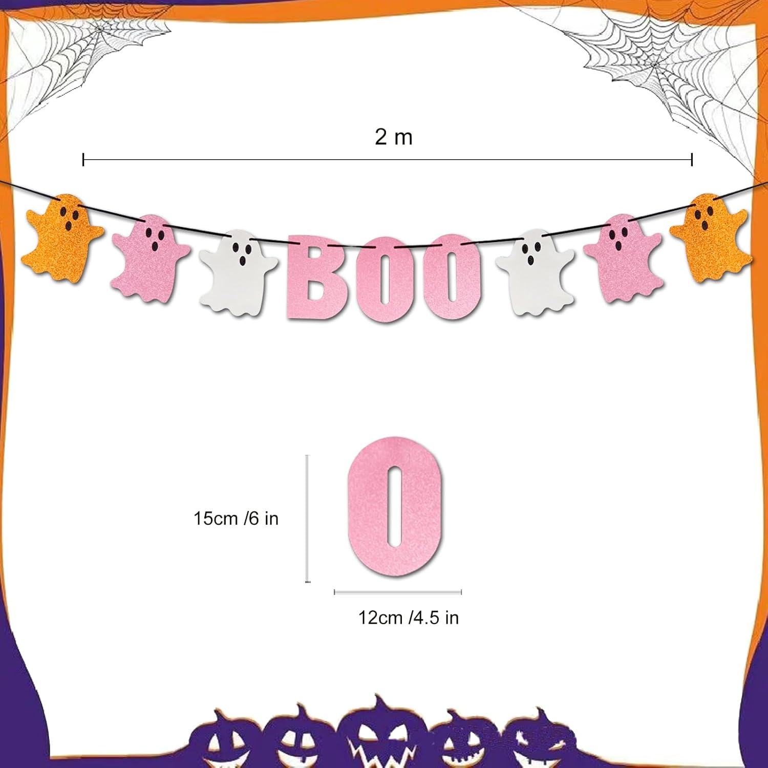 Cute Boo Banner Halloween Party Decor