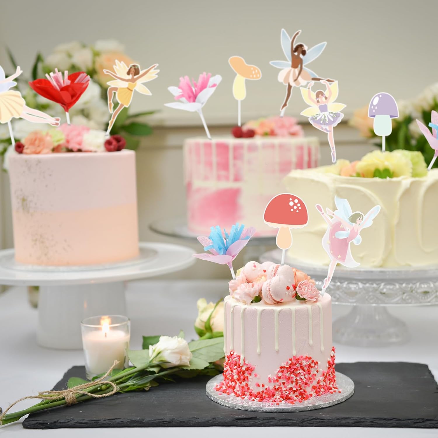 Honeydak Fairy Party Decor 132 Pcs Set