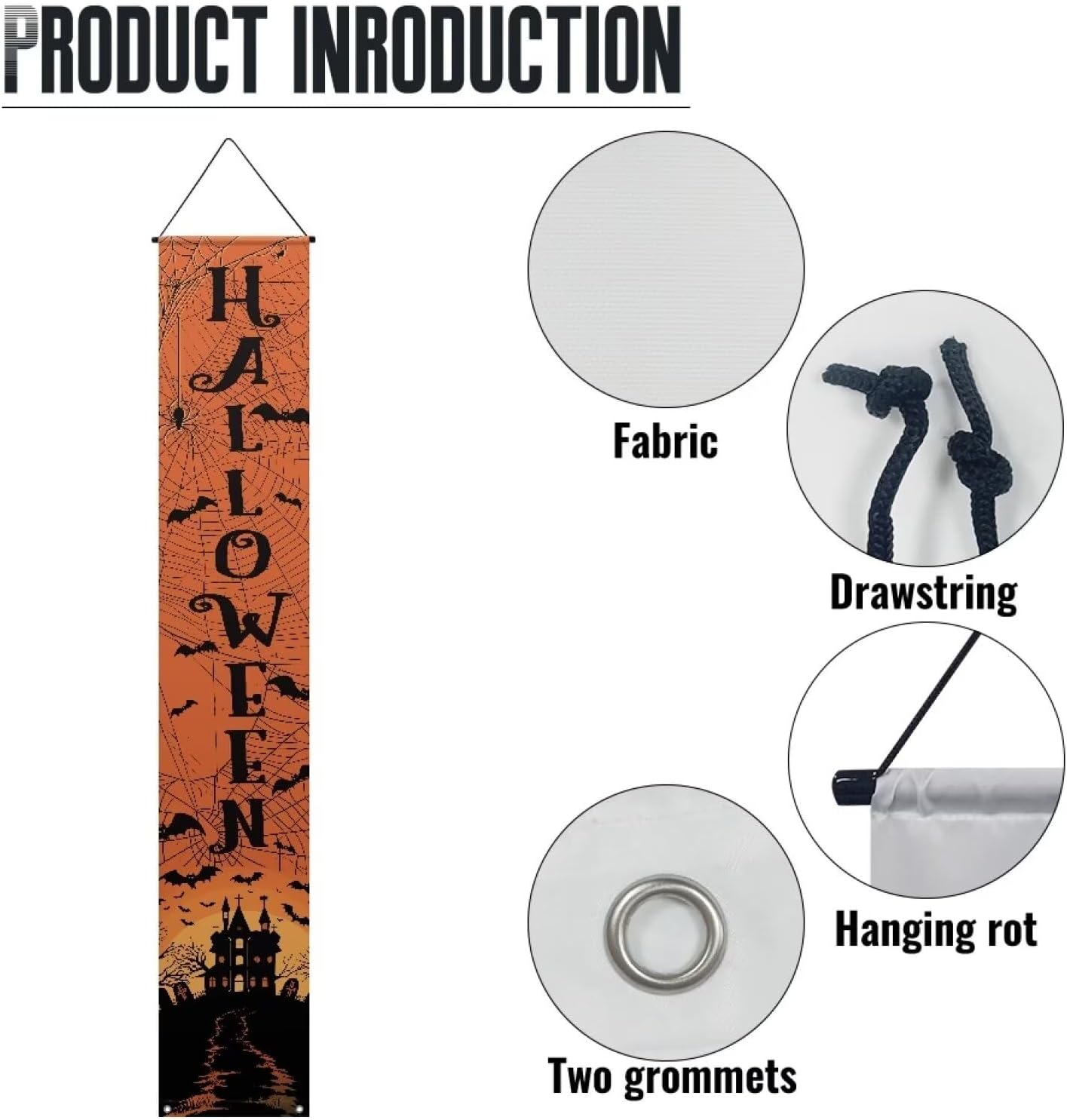 Halloween Witches Outdoor Banner Hocus Pocus Decor