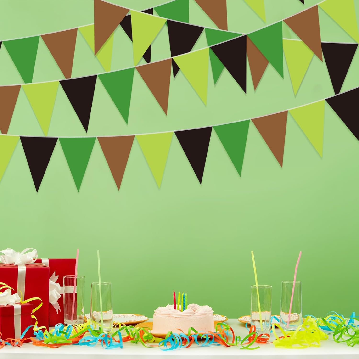 Tiamon 5 Pcs Mining Themed Birthday Decor Banners