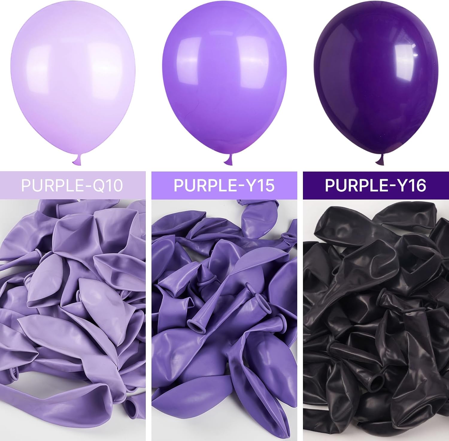PartyWoo Lavender Balloons 140 pcs Purple Balloon Arch Kit