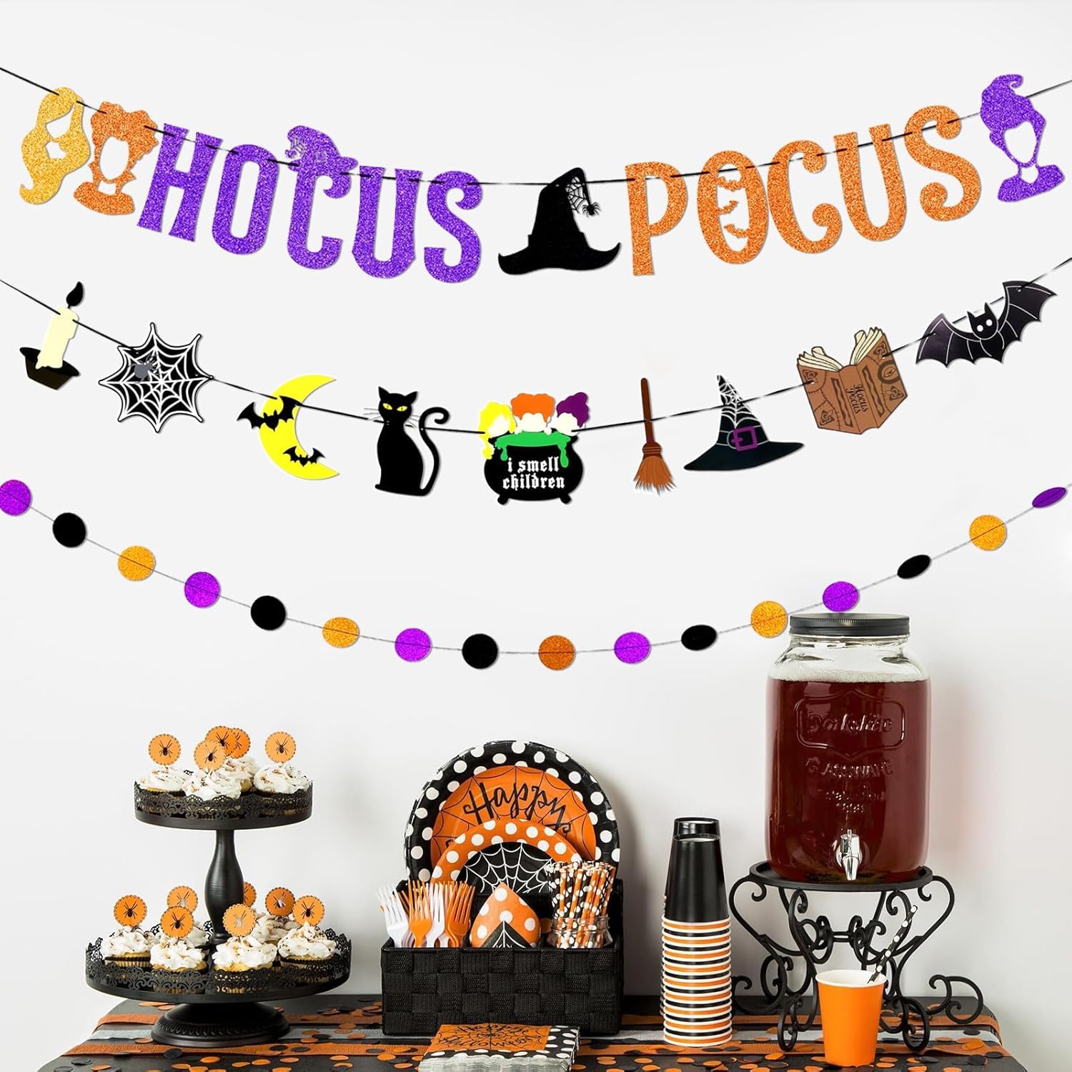 Premium 30pcs Hocus Pocus Halloween Decorations Set