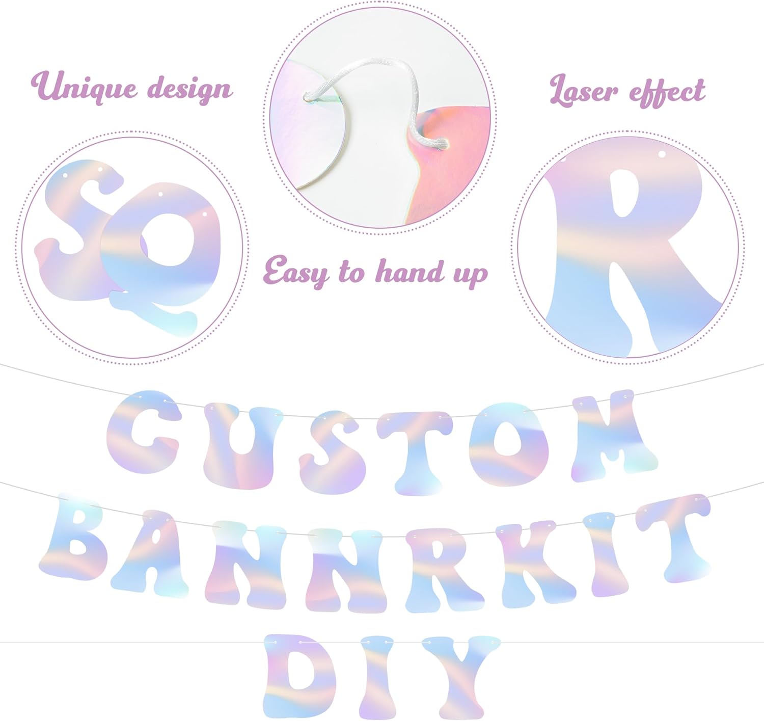 DIY Holographic Banner Kit with LED Lights