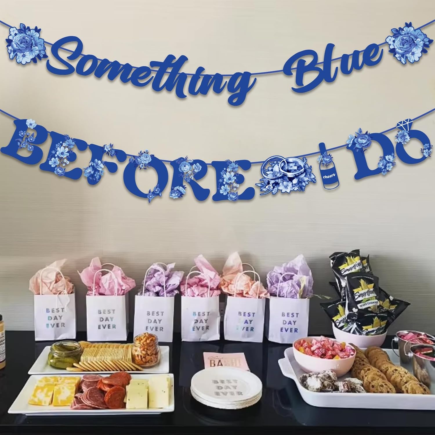 Something Blue Before I Do Banner for Women Girl