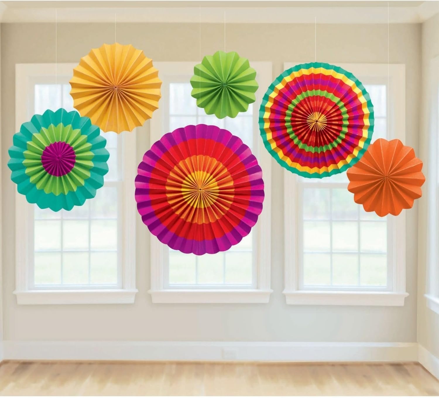 Super Z Outlet Paper Fans for Kids Party Decorations