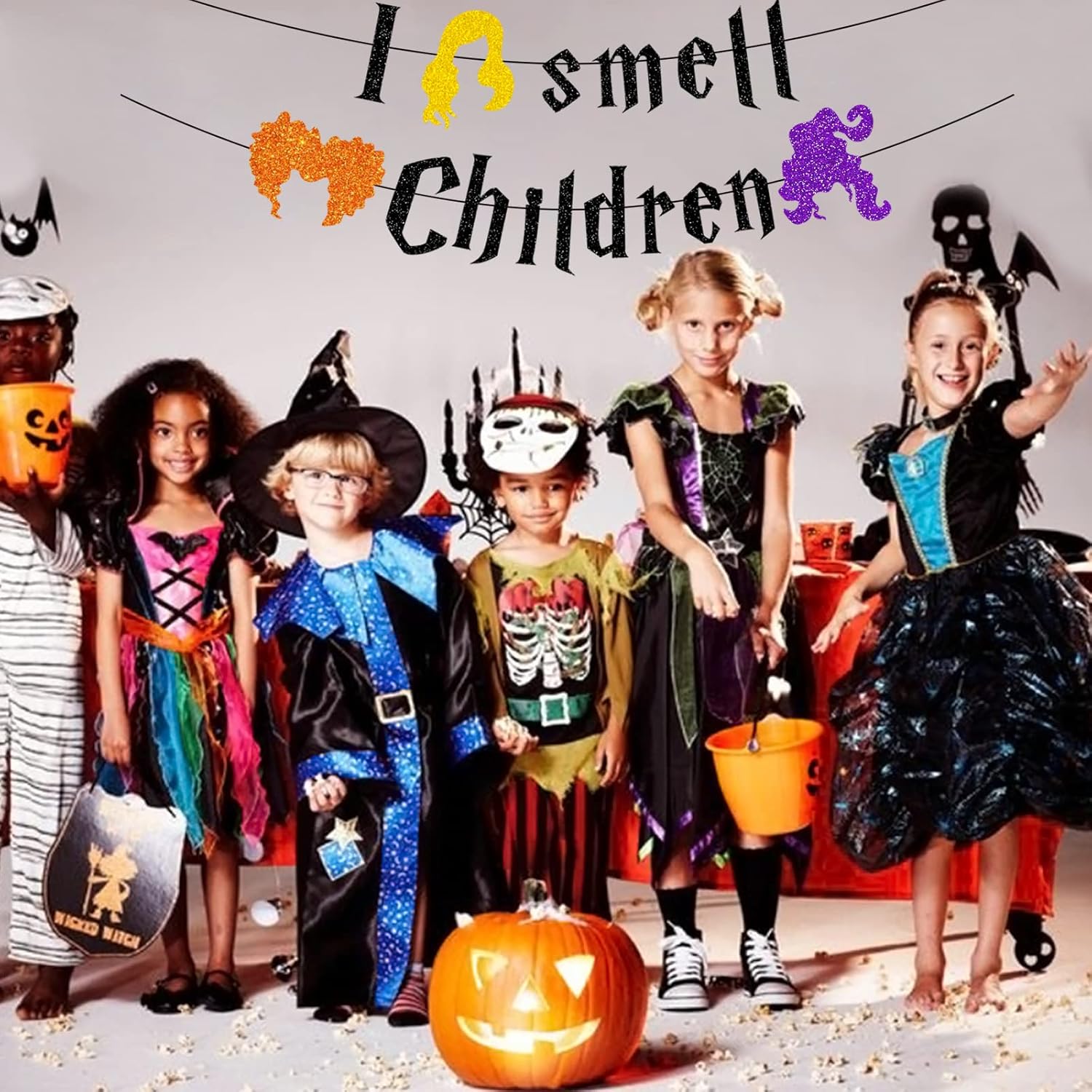 I Smell Children Halloween Banner for Fireplace and Office