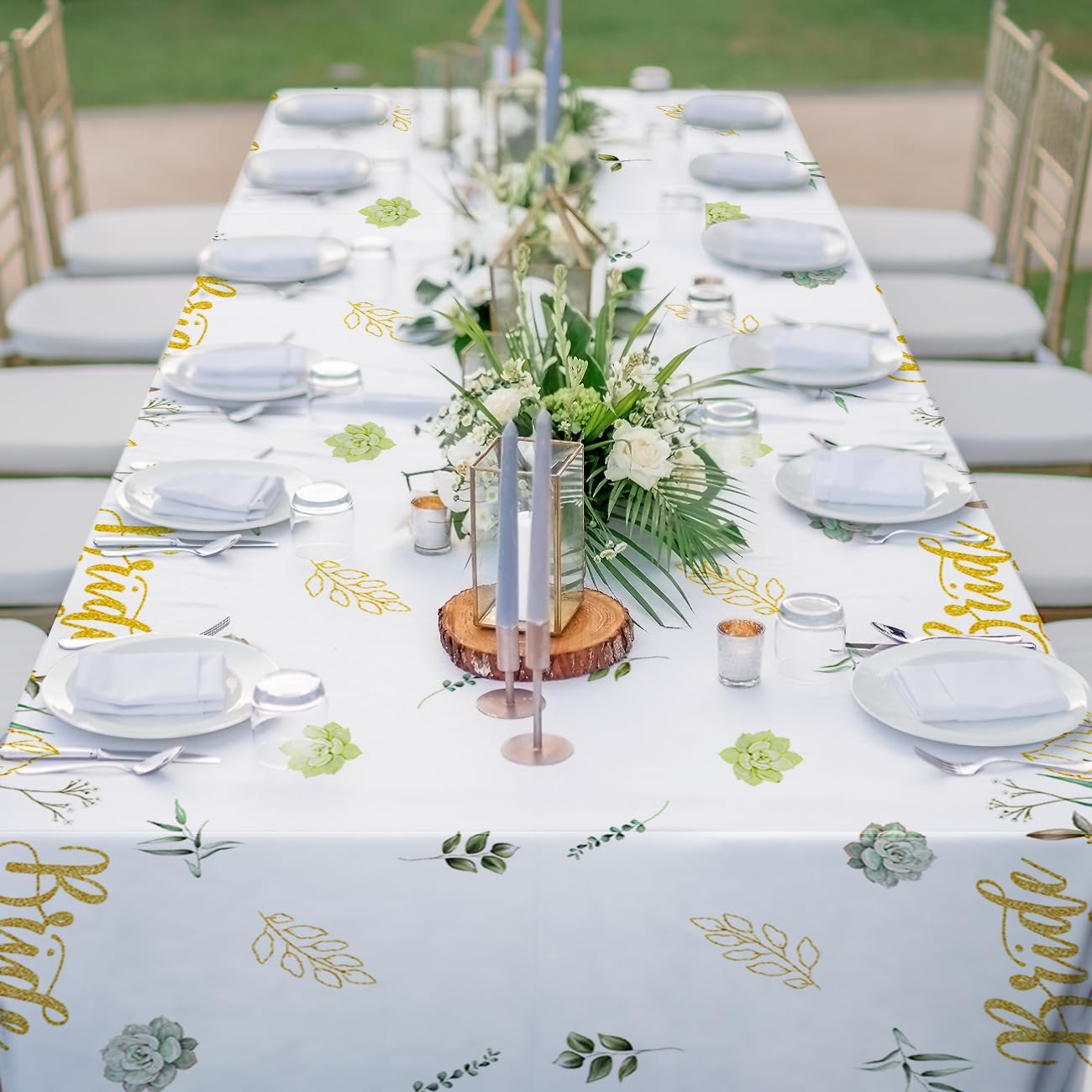 Sage Green Bridal Shower Tablecloths 3 Pack 54x108 Inch