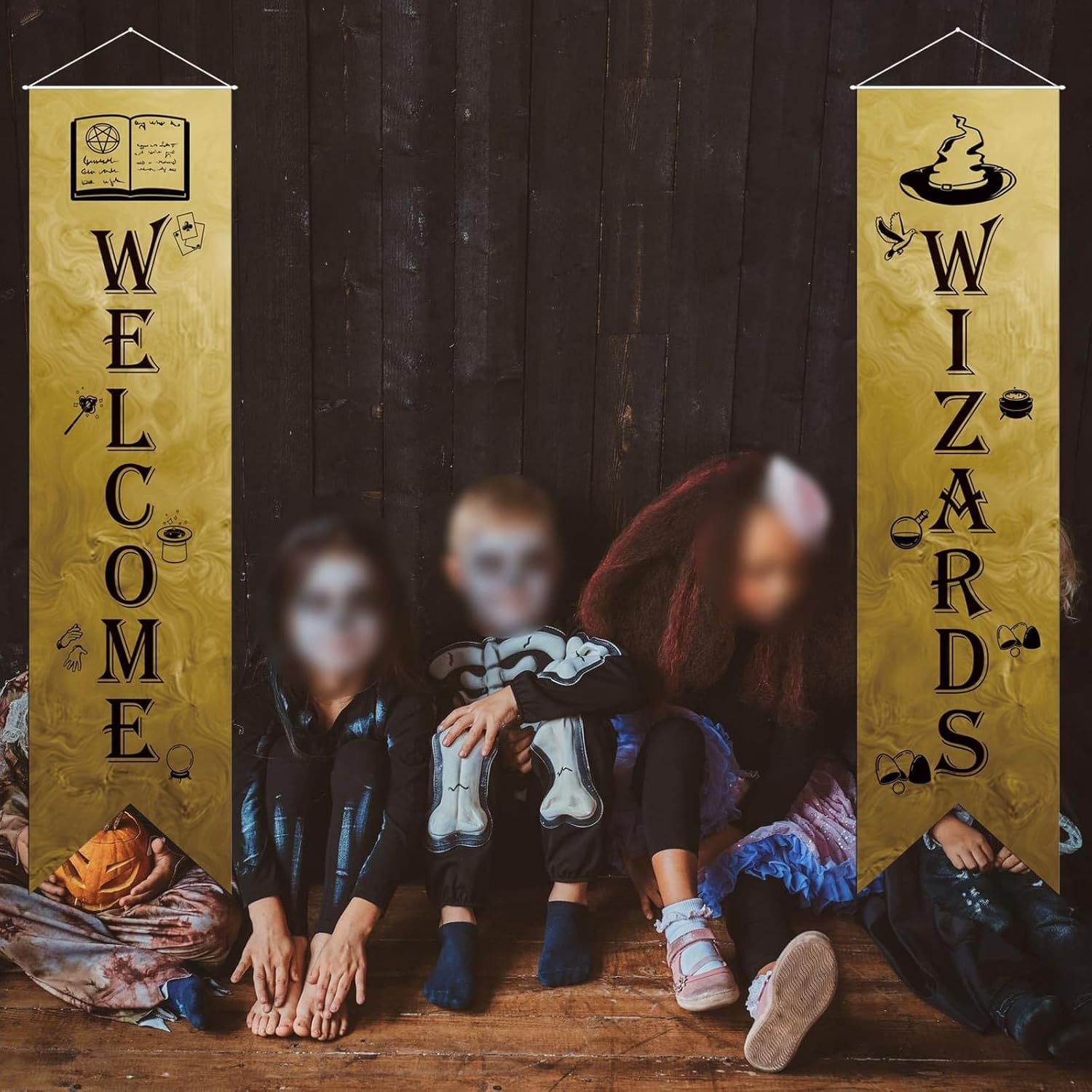Wizard Door Signs Set of 2 Halloween Banners