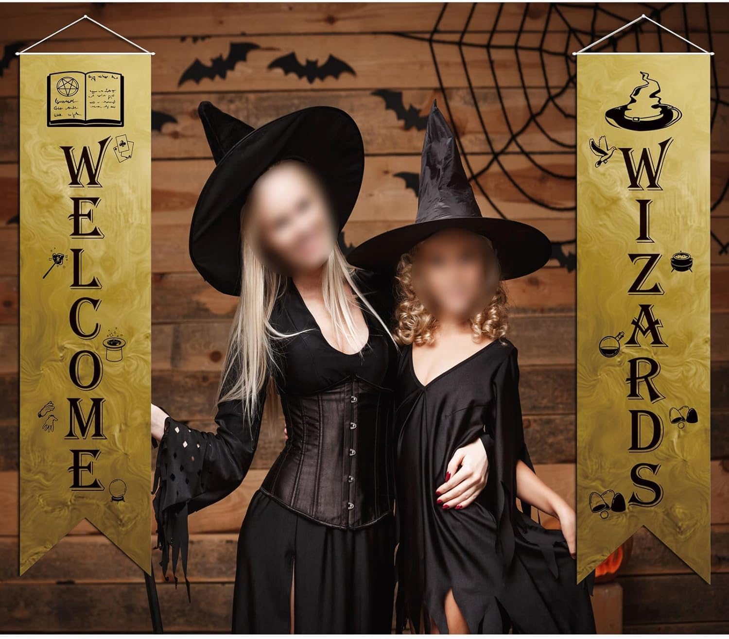 Wizard Door Signs Set of 2 Halloween Banners