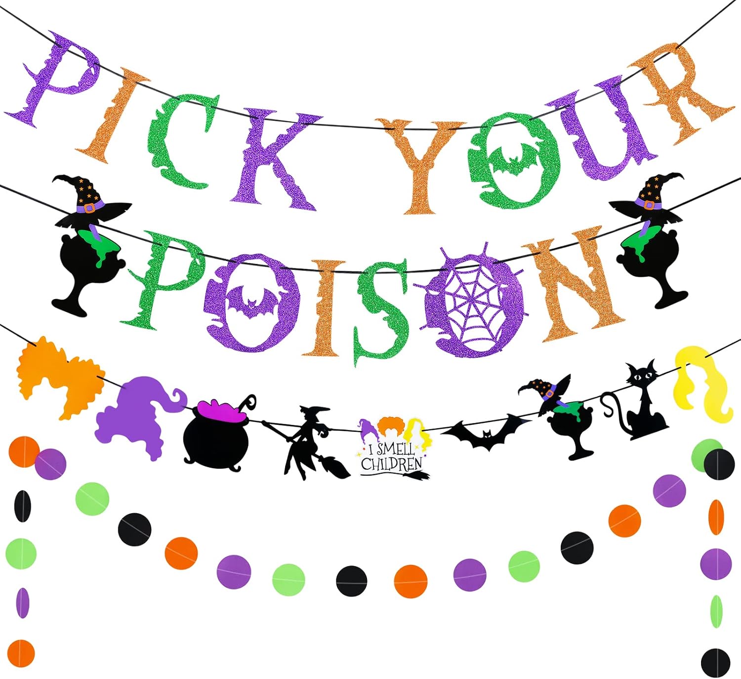 Pick Your Poison Halloween Banner Decor Set