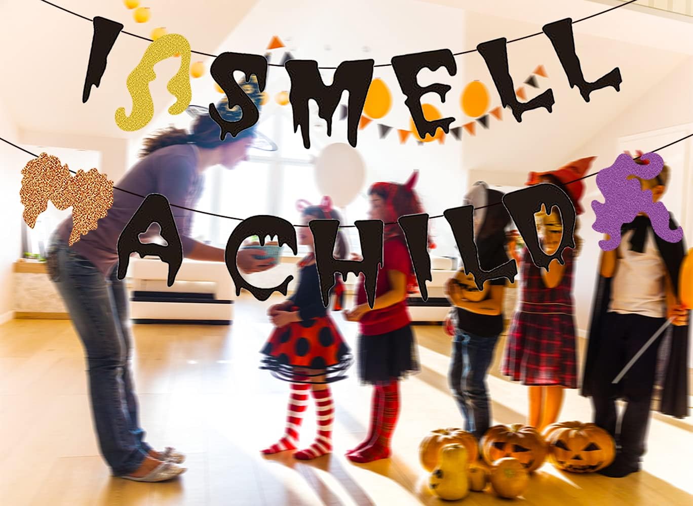 Saliyaa I Smell A Child Halloween Banner