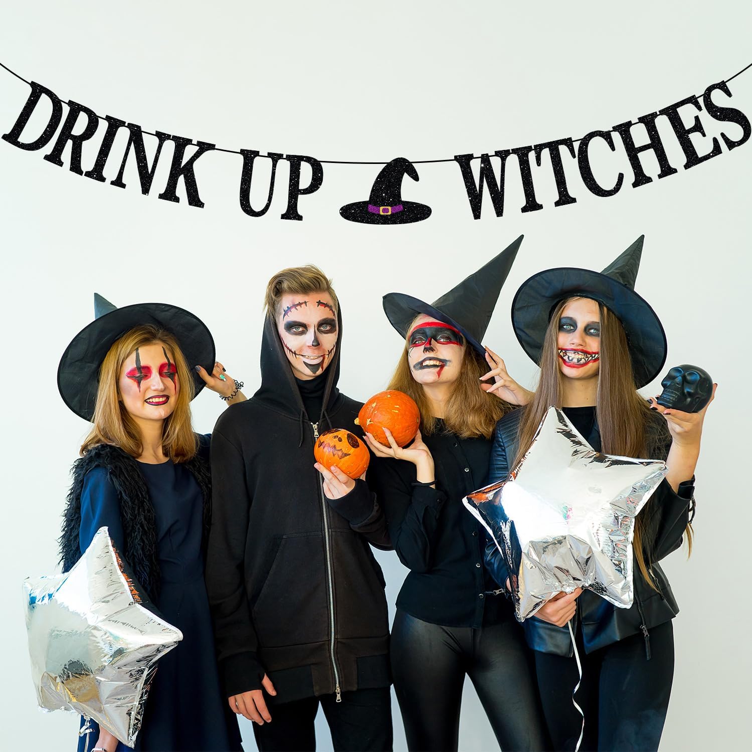 Drink Up Witch Banner Halloween Party Decor