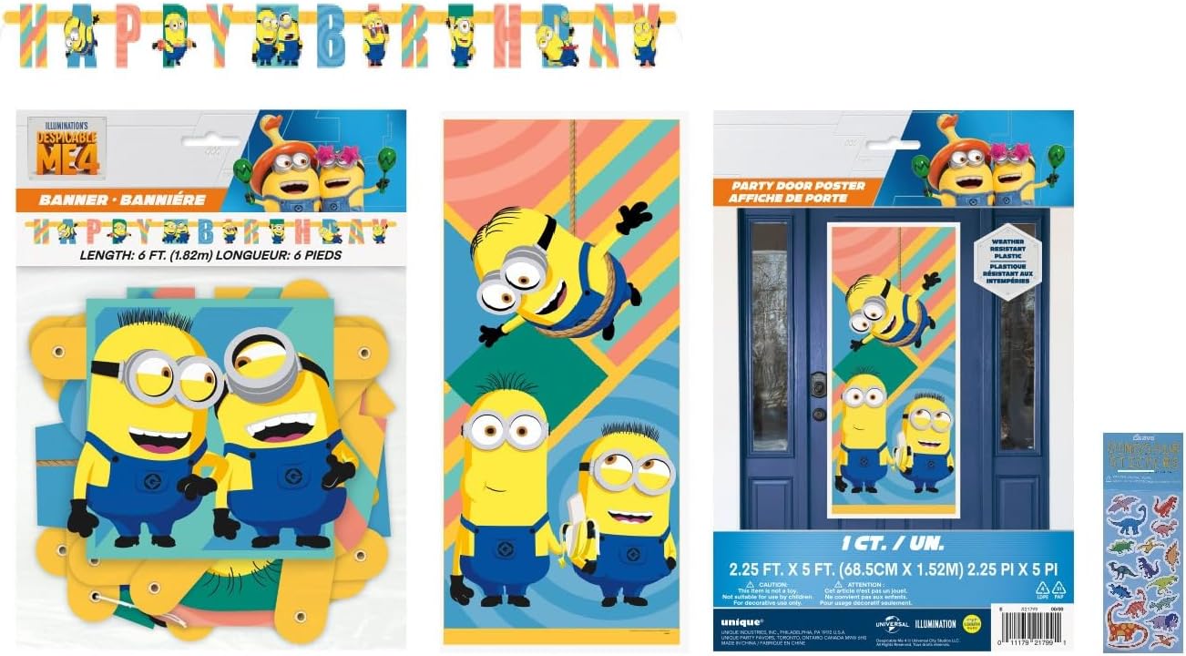 Despicable Me Birthday Supplies Bundle