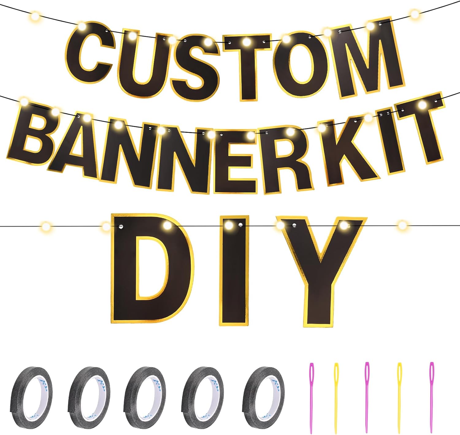 TaoBary 143 Pcs DIY Birthday Banner Kit