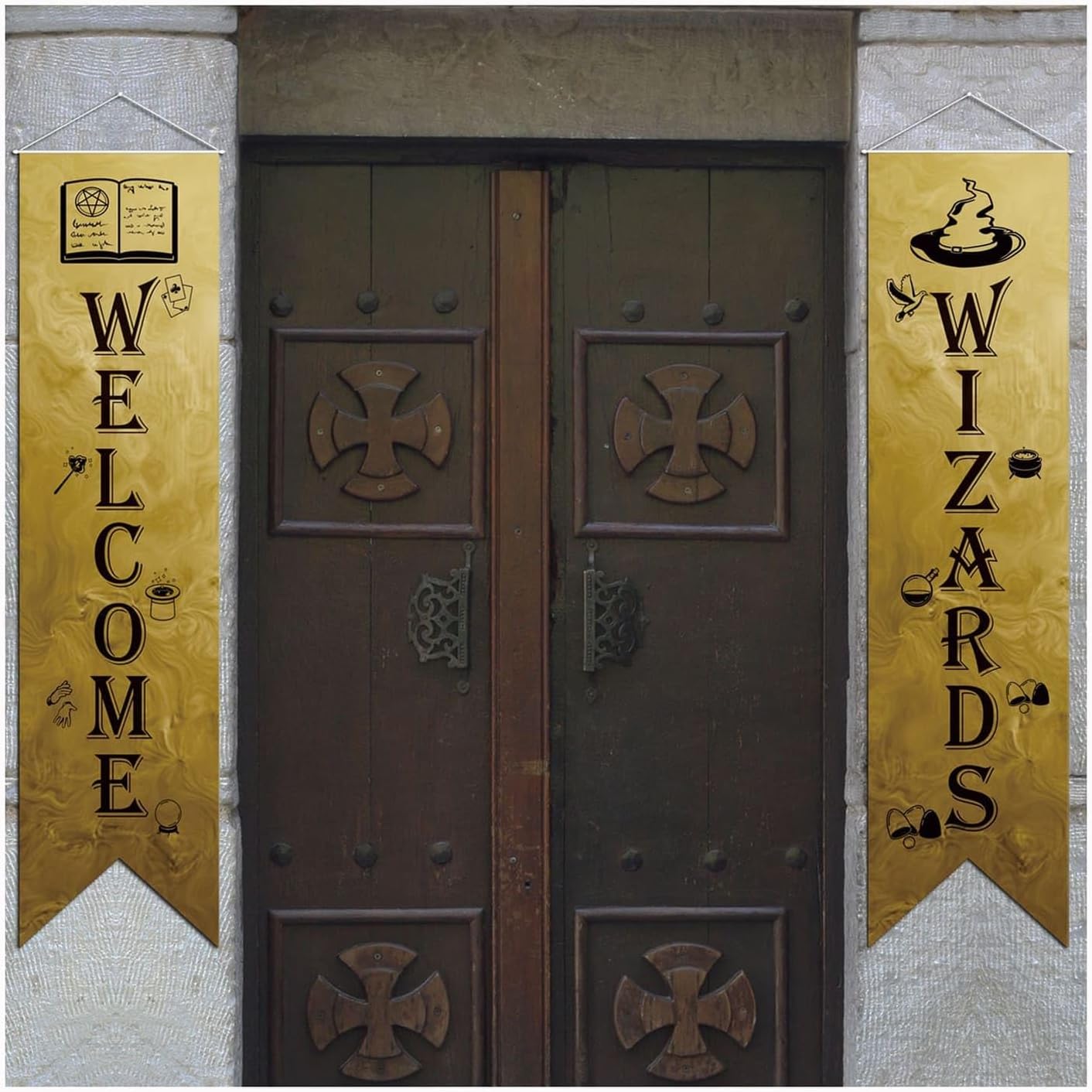 Wizard Door Signs Set of 2 Halloween Banners