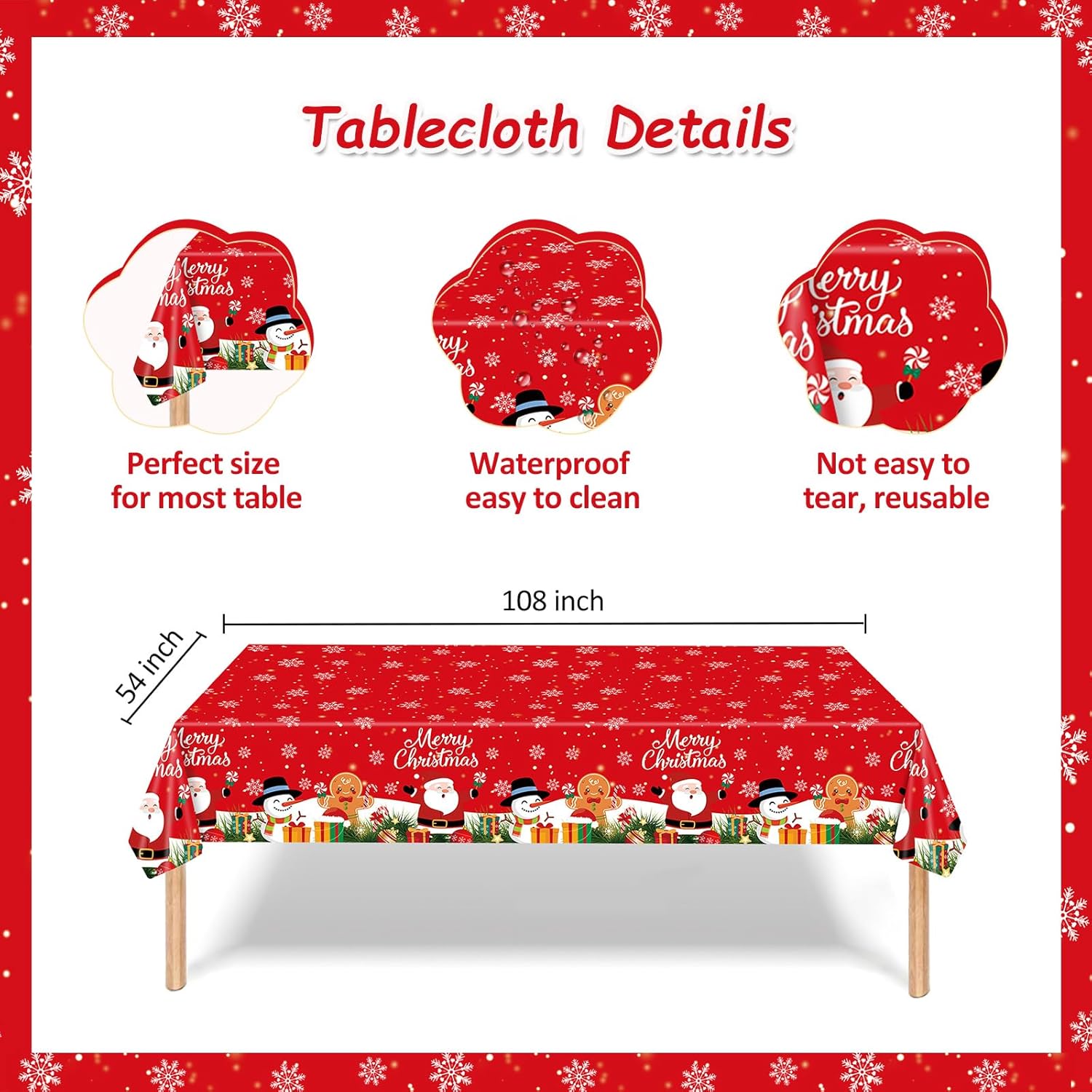 Christmas Party Plate Dinnerware Set for 24 Guests