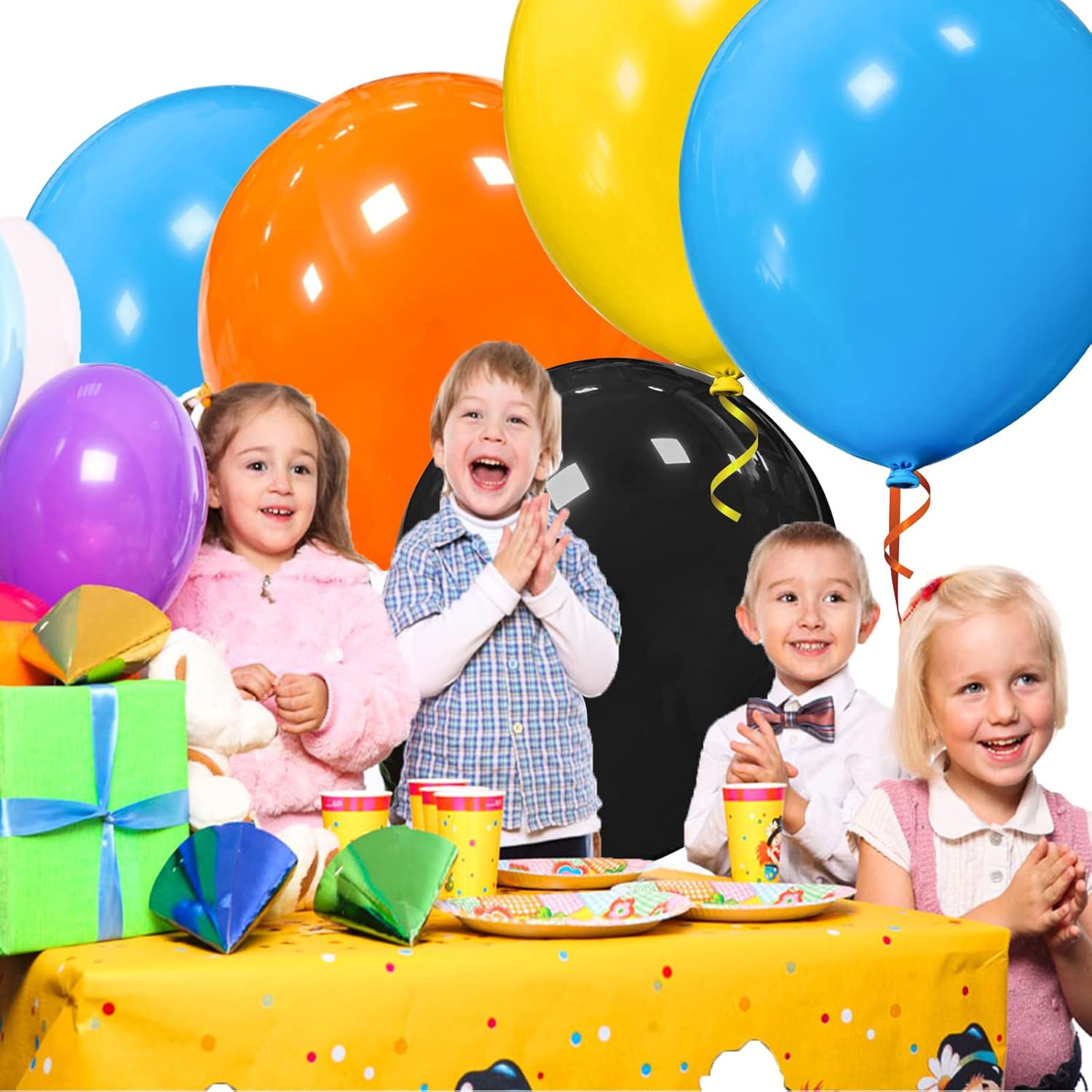 18 Inch Black Balloons 12 Pack for Party Decorations