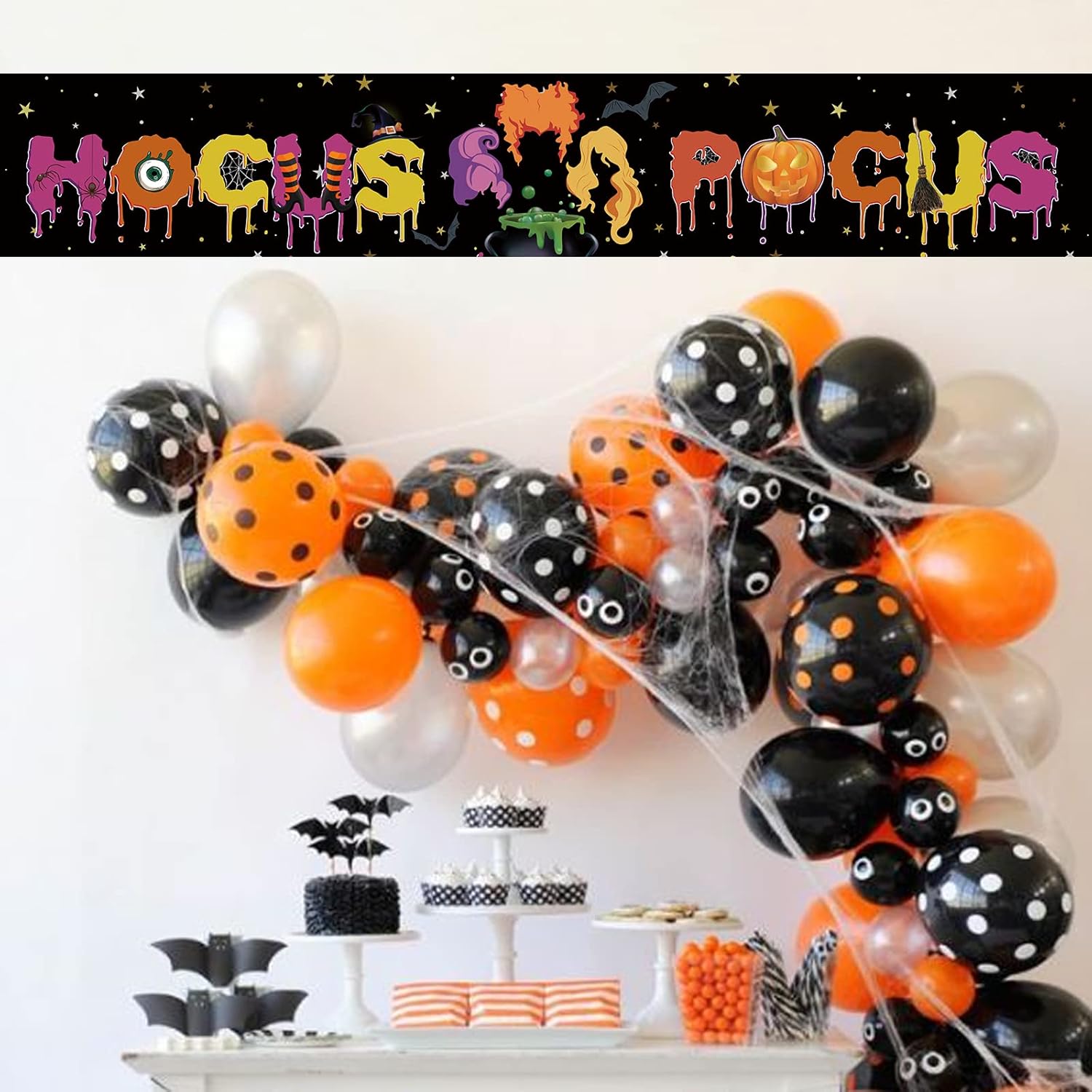 Hocus Pocus Banner Halloween Party Decor 98x16 ft