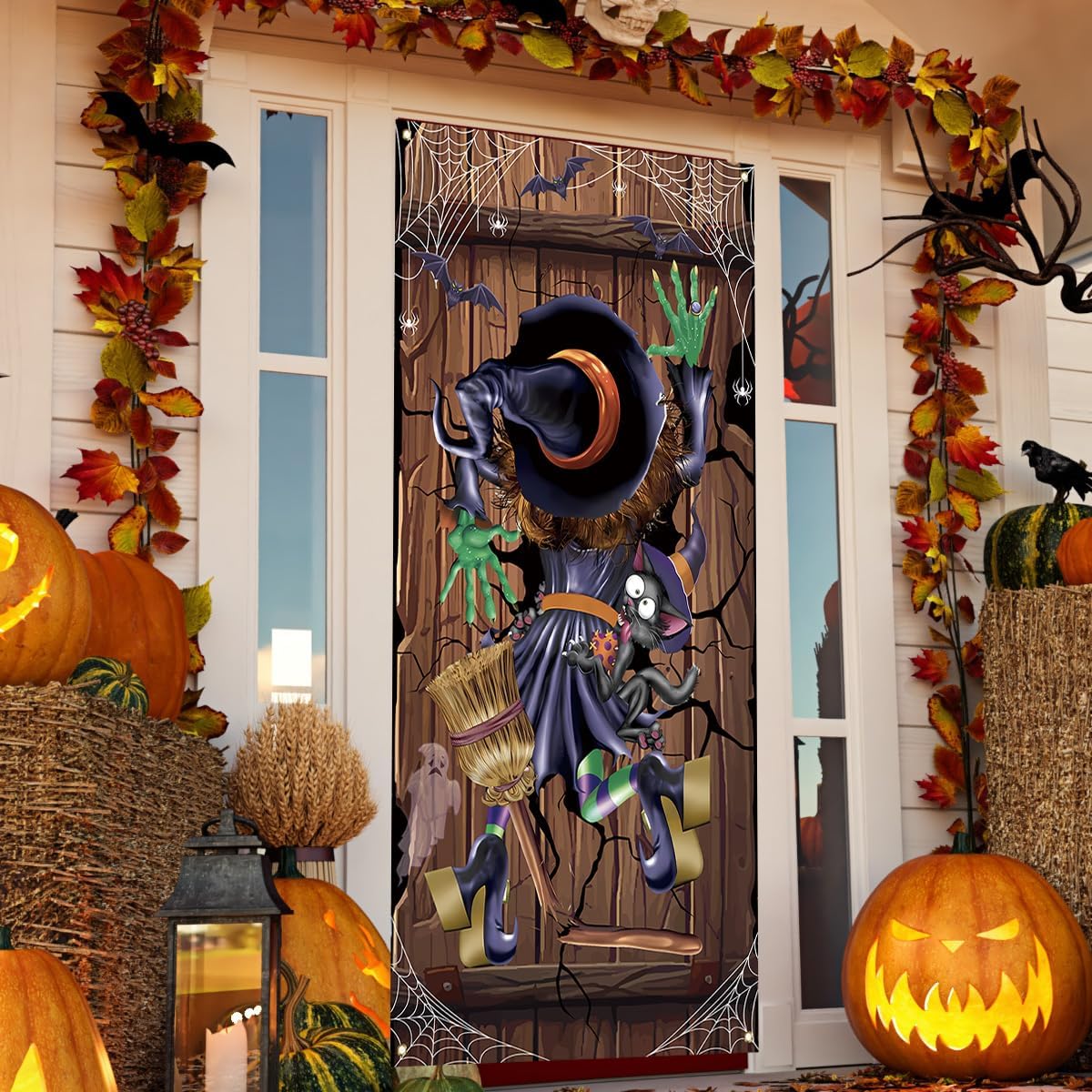 Hocus Pocus Door Cover Halloween Banner Sanderson Sisters Decor