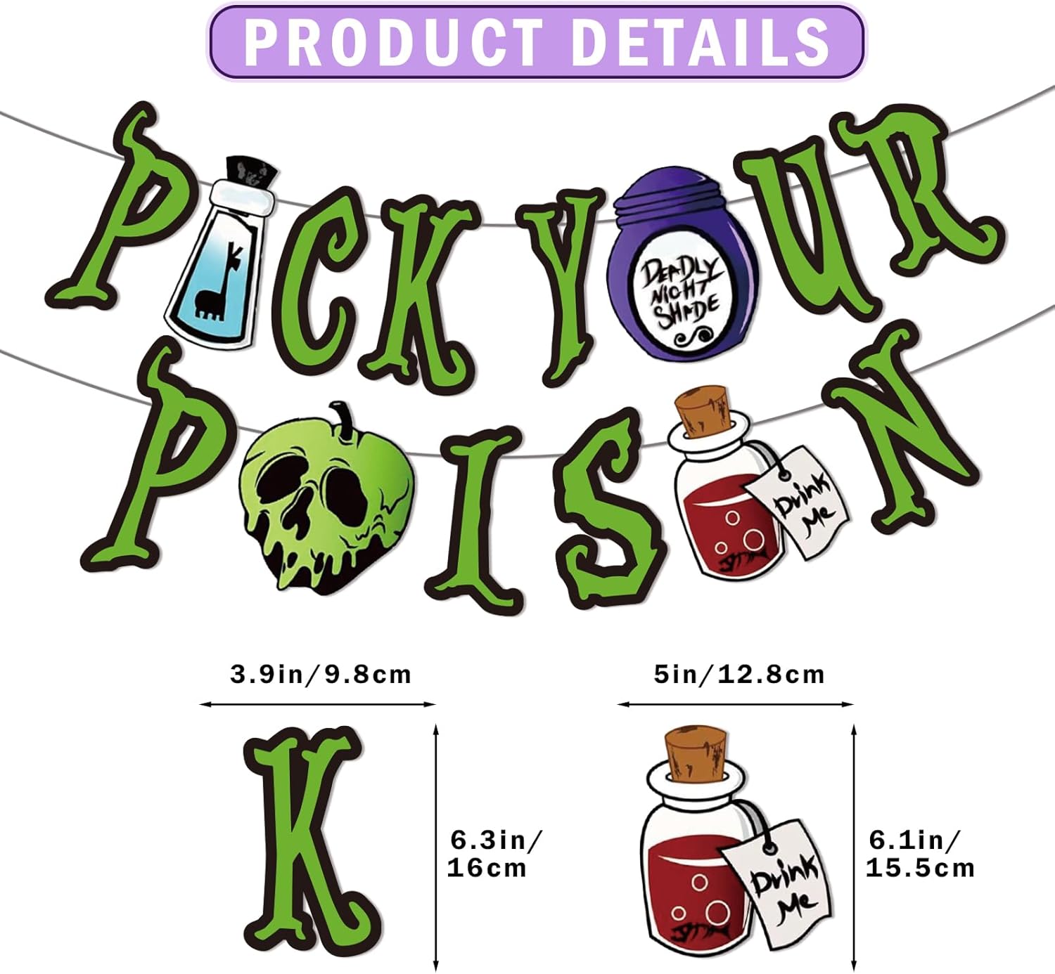 Pick Your Poison Halloween Banner Set