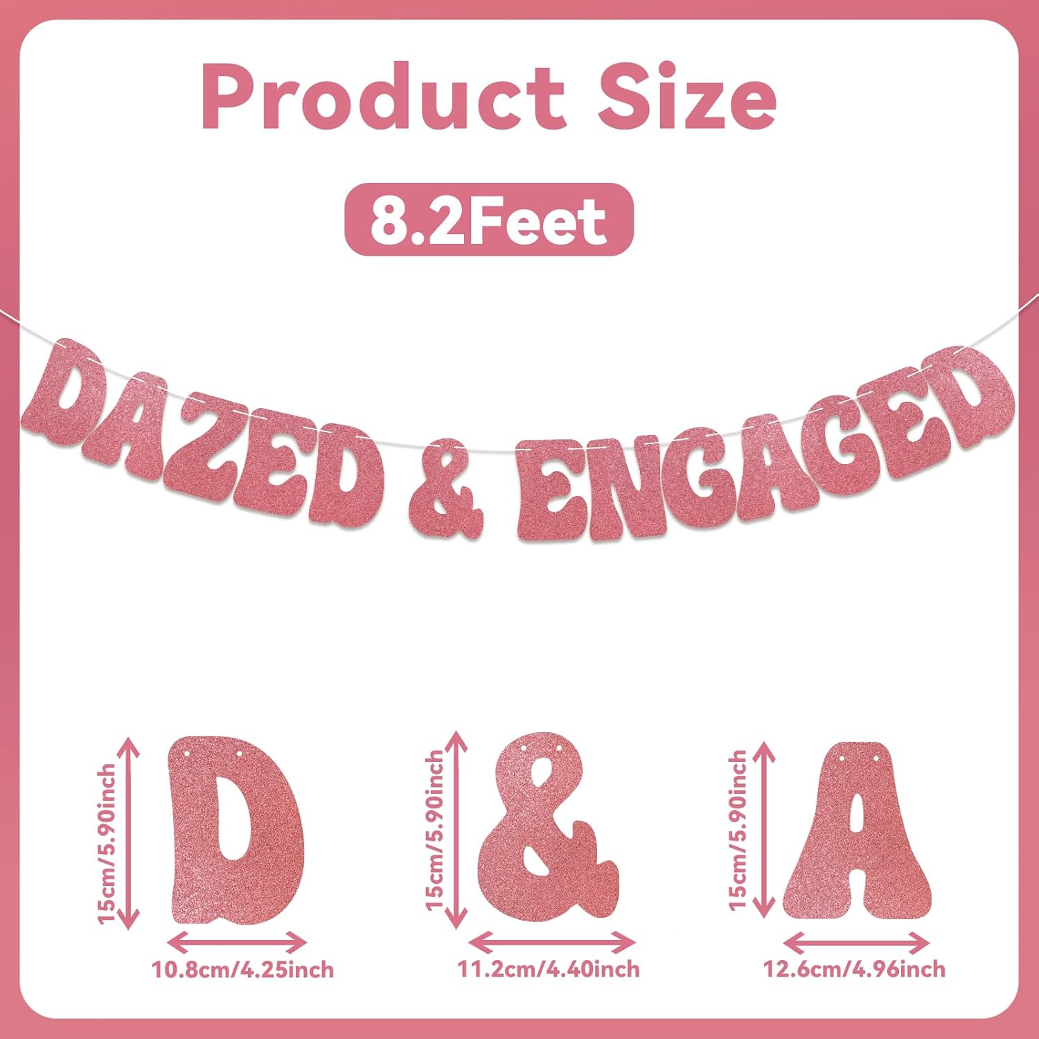 Dazed Engaged Retro Bachelorette Banner