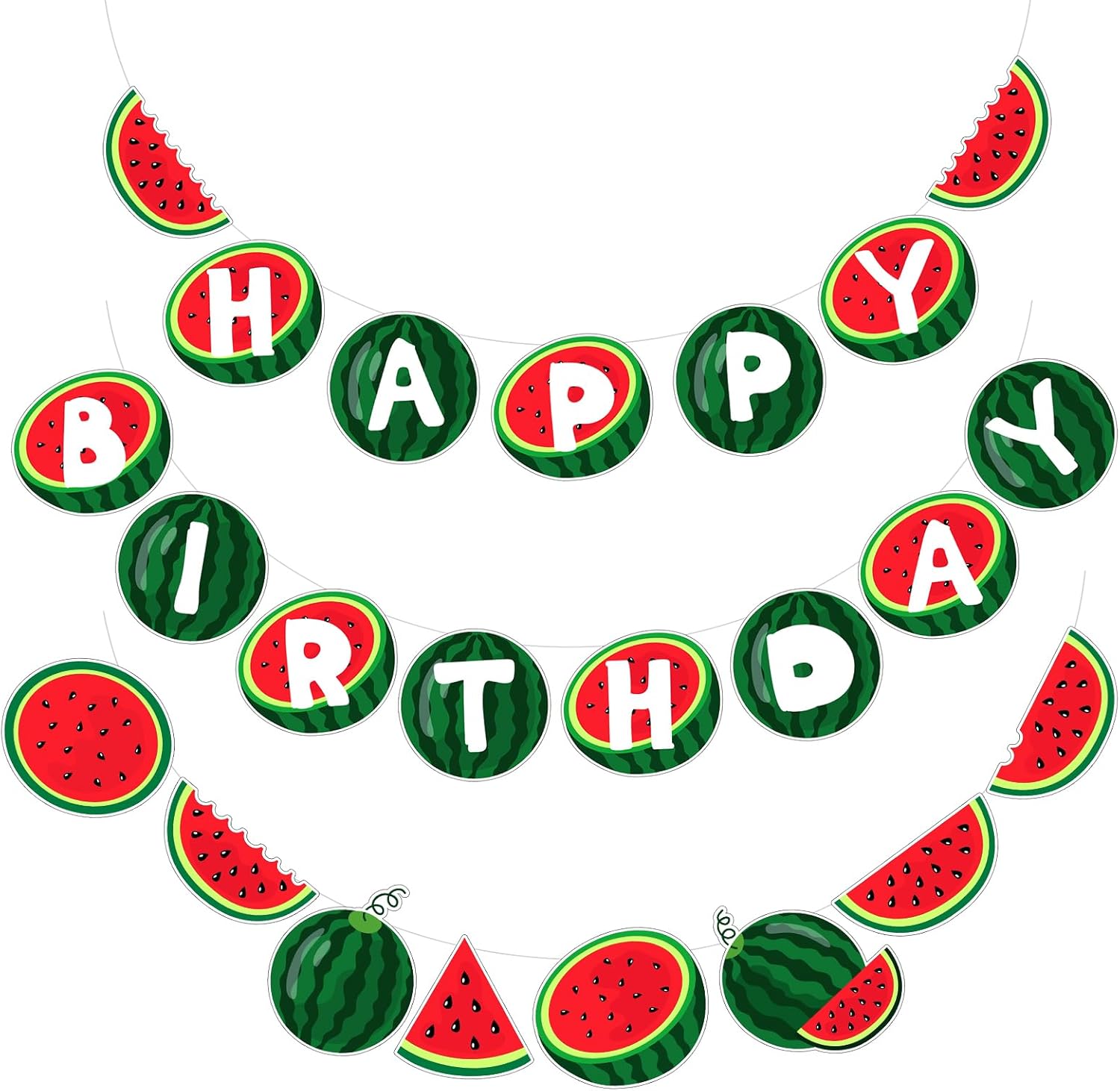 MotiMind Watermelon Birthday Banner Set
