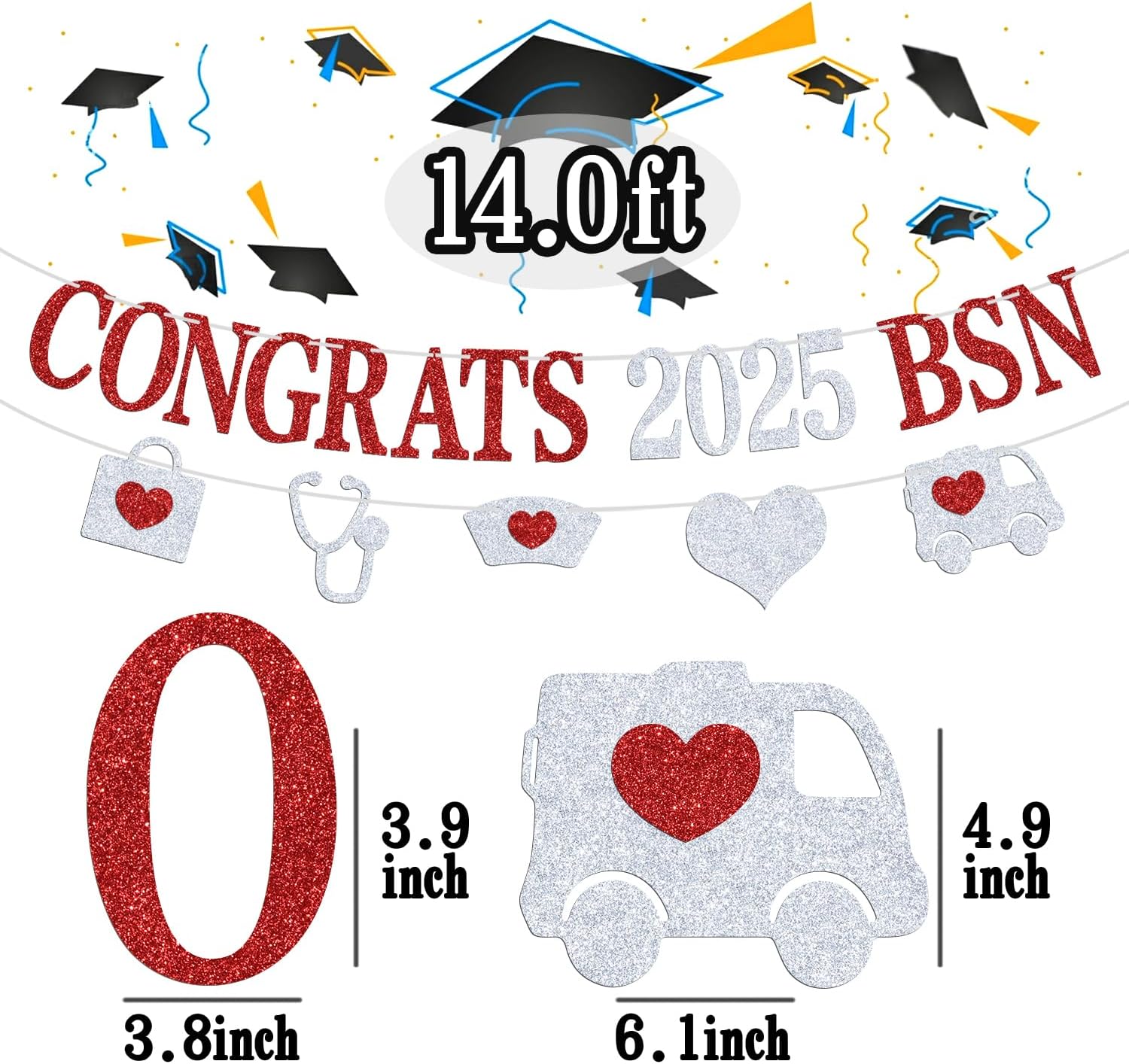 Congrats 2025 BSN Banner for Nursing Graduation