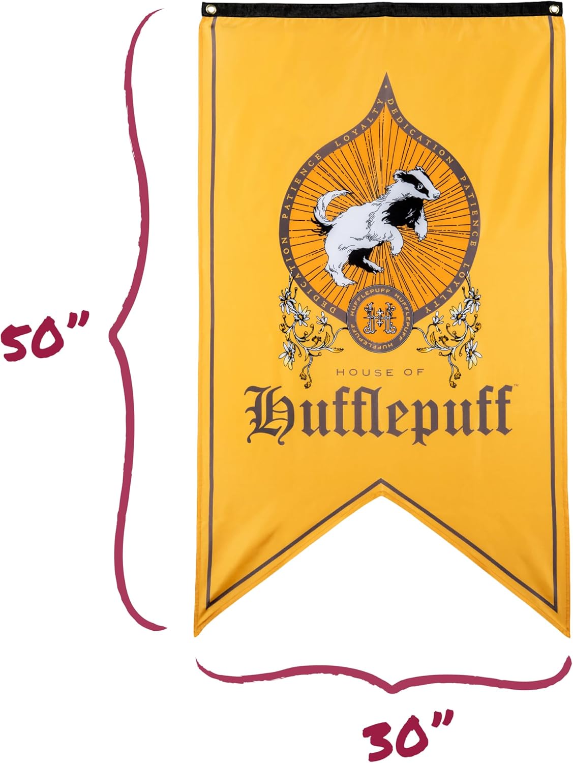 Conquest Journals Hufflepuff Banner 30 x 50 Flag Decor