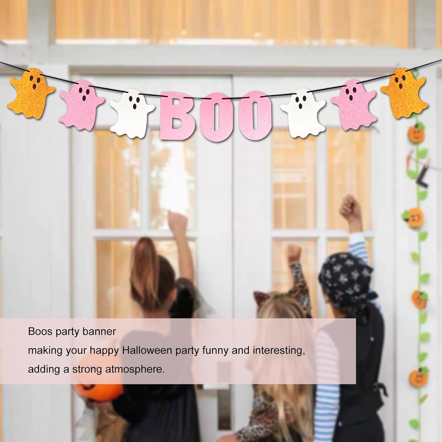 Cute Boo Banner Halloween Party Decor