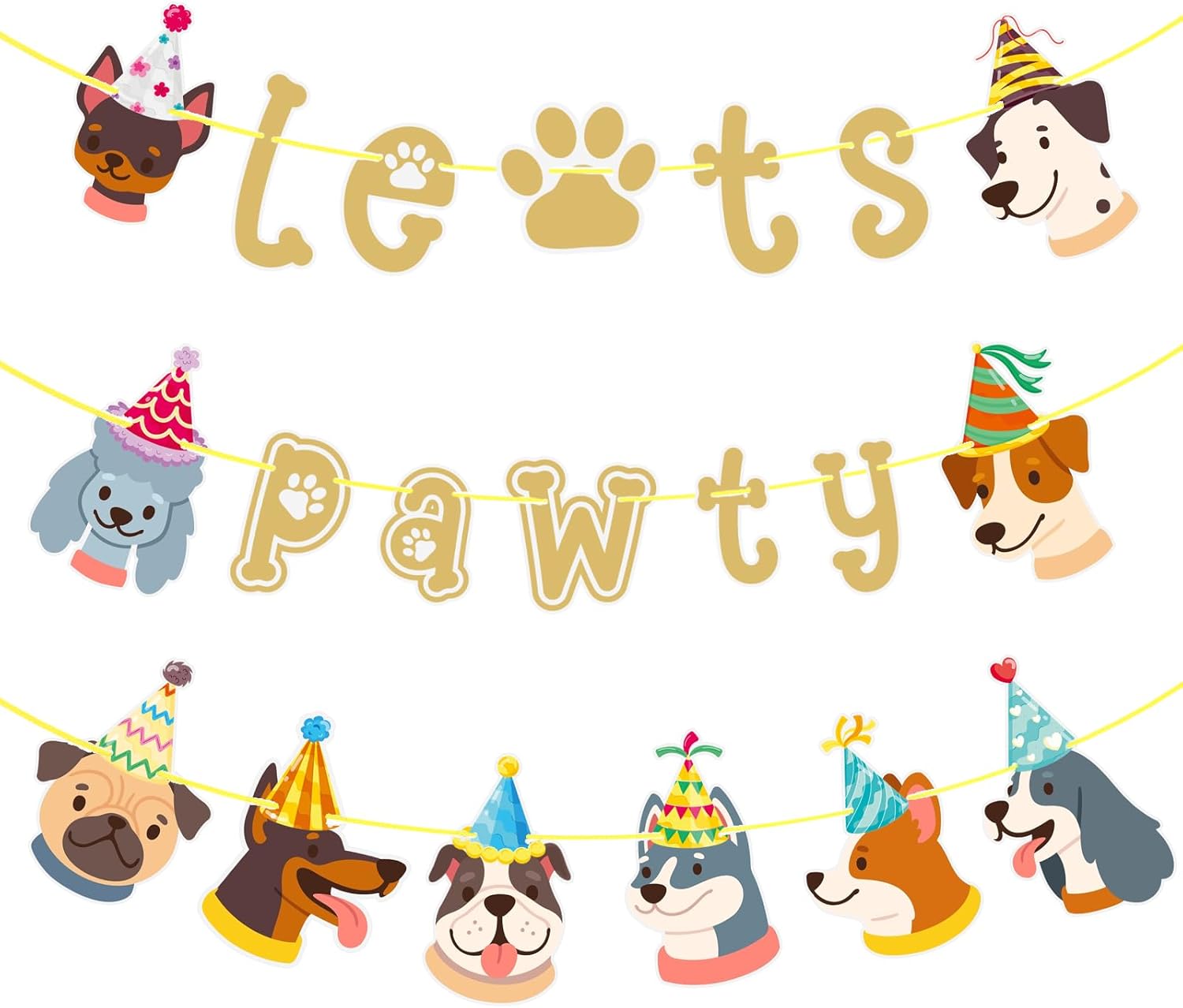 TaoBary Dog Birthday Banner for Party Decorations