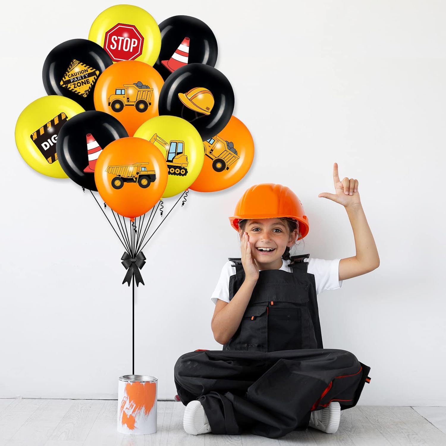 Zomiboo 45PCS 12 Inch Truck Balloons Party Decorations