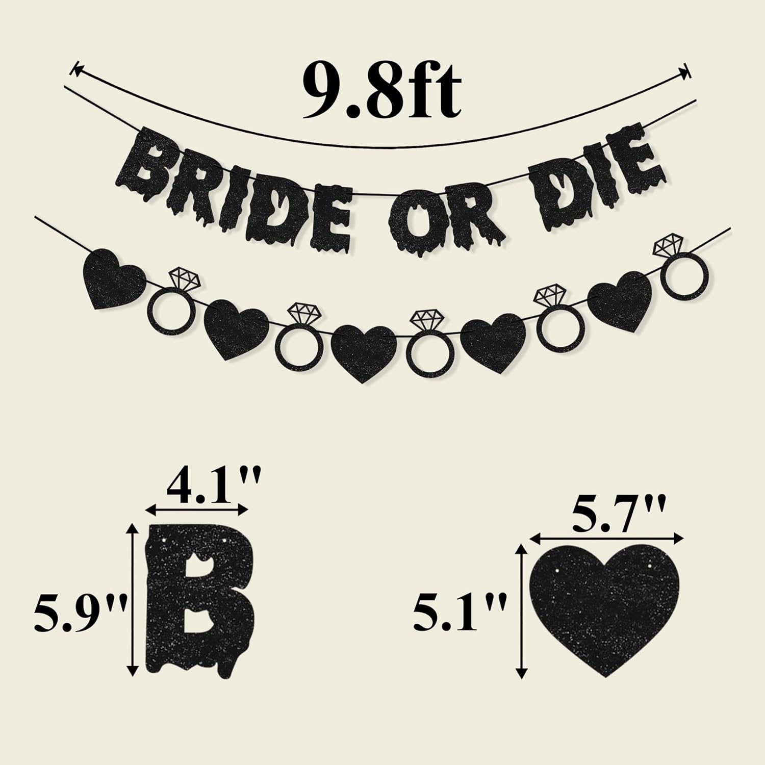 Bride or Die Bachelorette Party Decor Banner