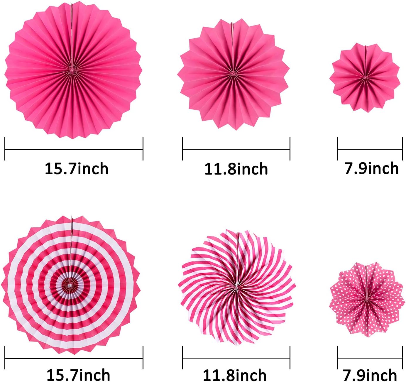 Whaline Flamingo Party Honeycomb Decorations 15Pcs Set
