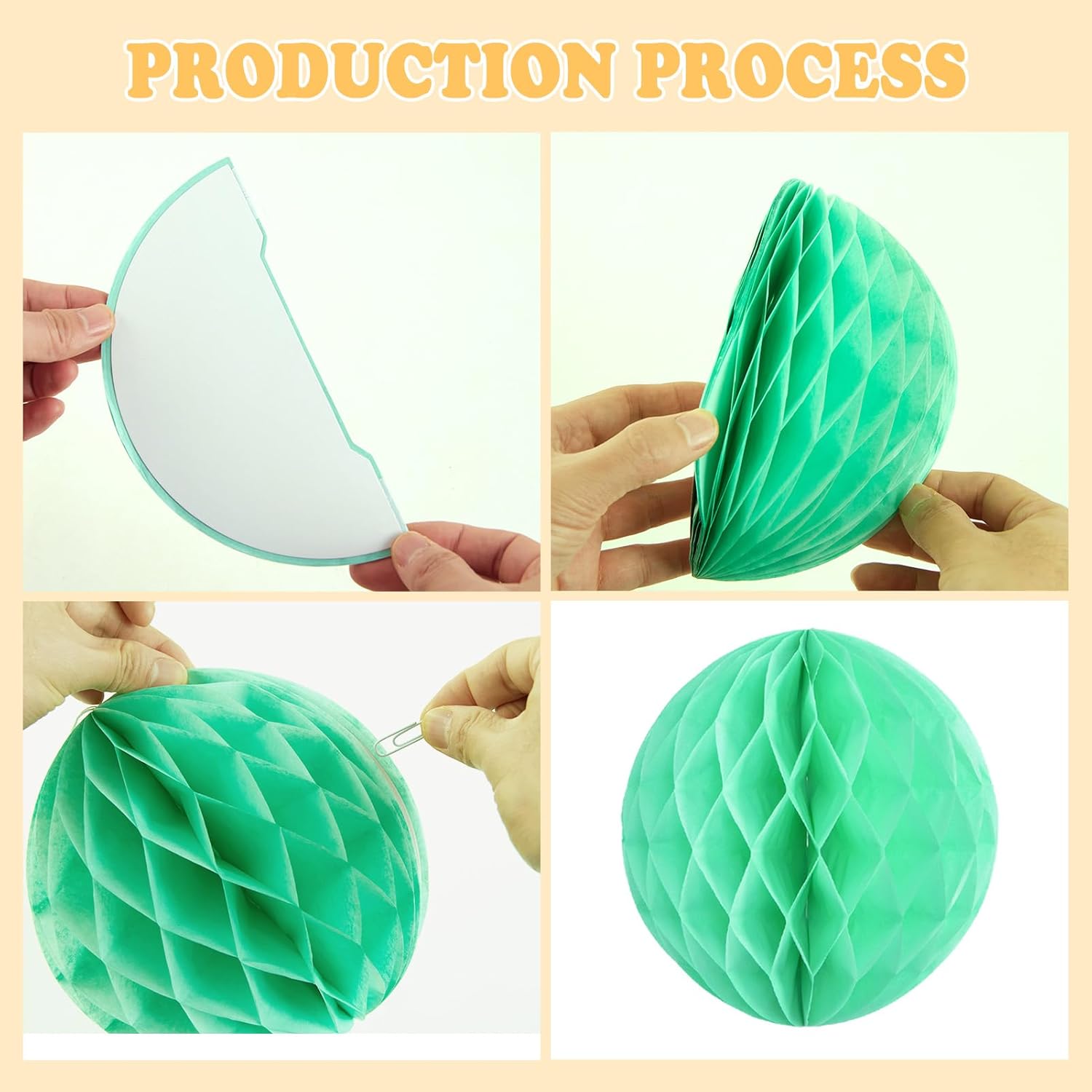Hanging Honeycomb Decorations Set of 16