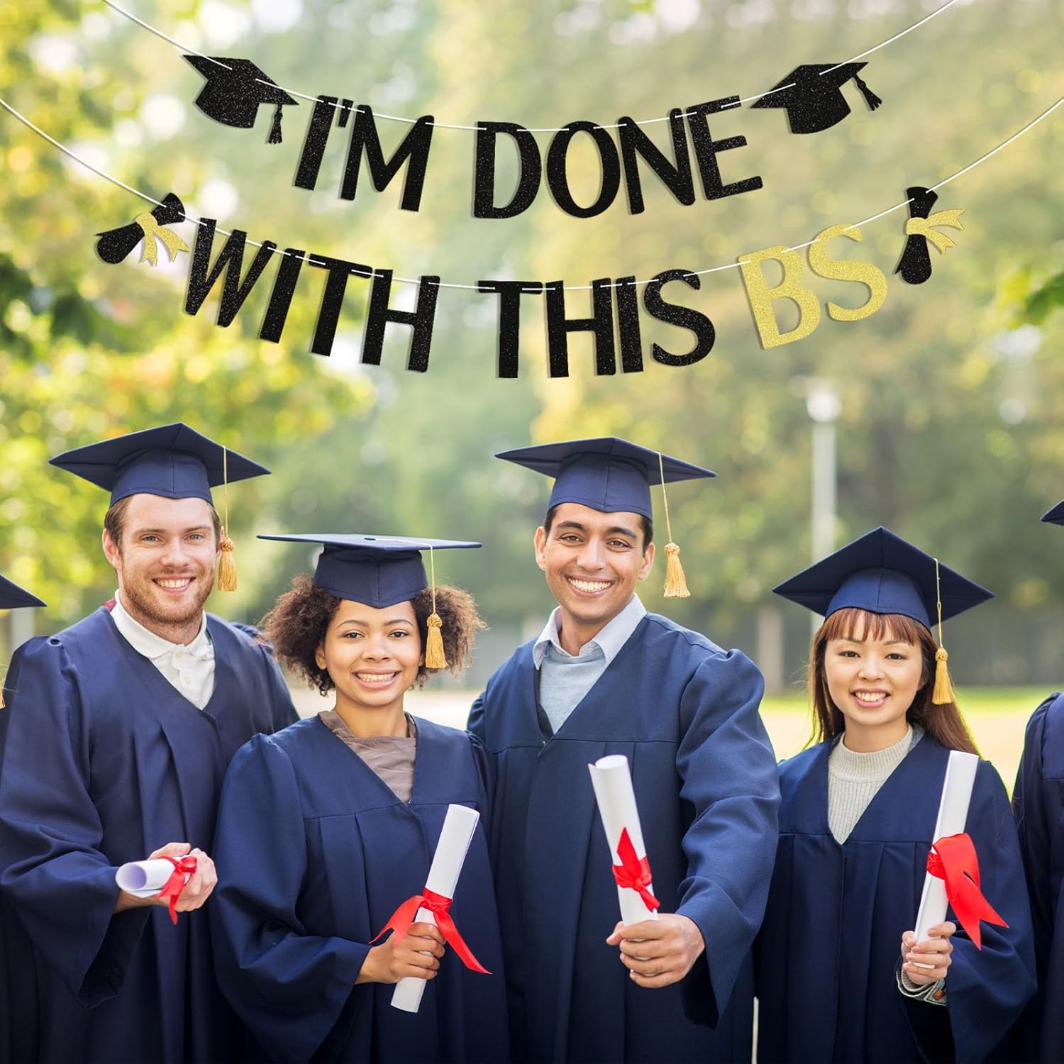 Im Done With This BS Graduation Banner