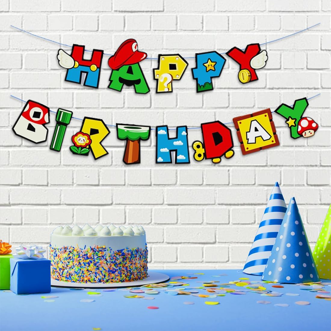 Game Bro Birthday Banner Gaming Theme Decor