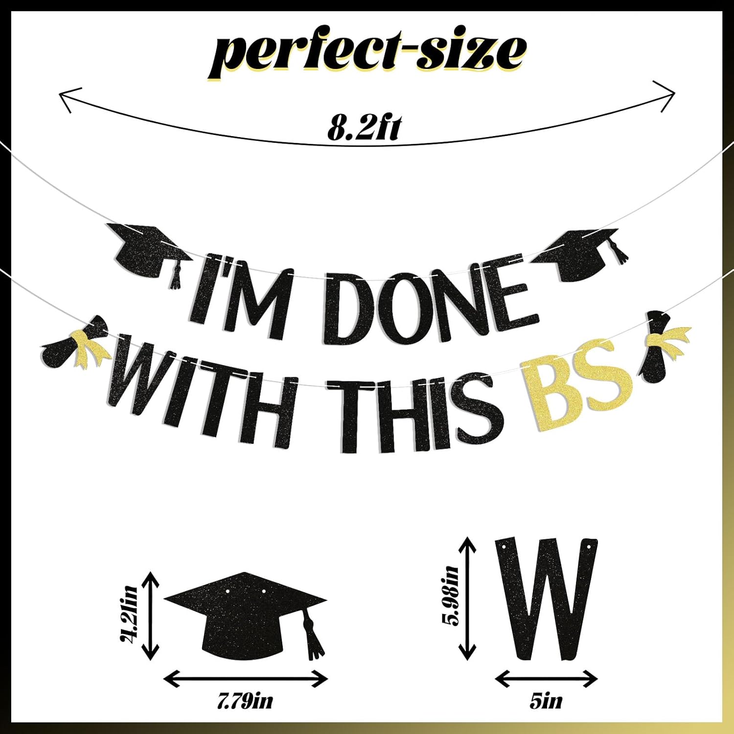 Im Done With This BS Graduation Banner