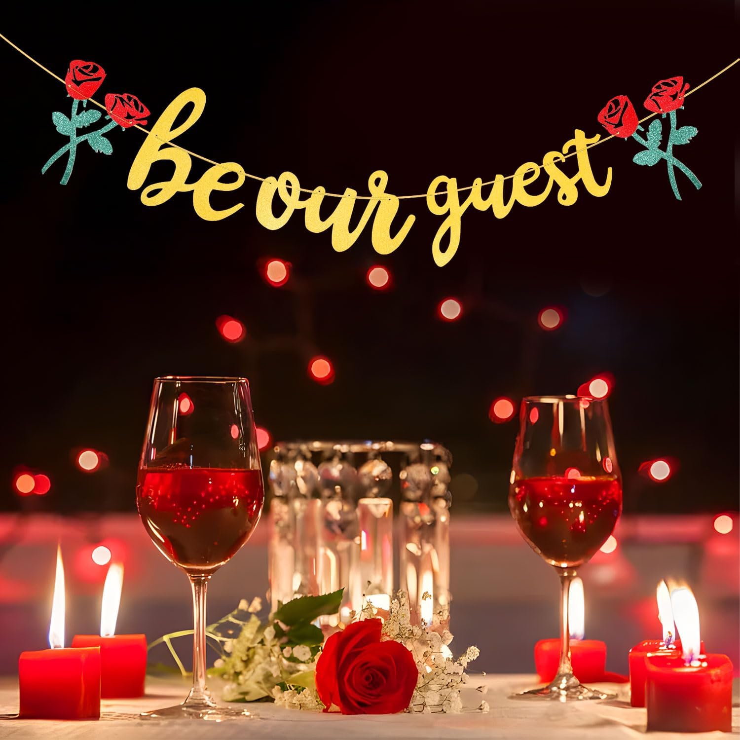 Be Our Guest Banner Pre-Strung Party Decor