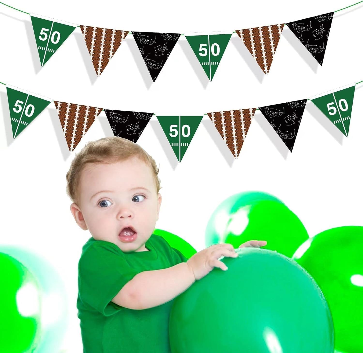 WishLife Football Theme Party Decorations Banners