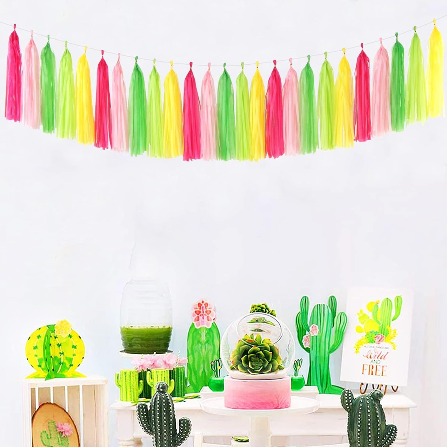 Panduola Hawaiian Tassel Garland 25pcs Decorations