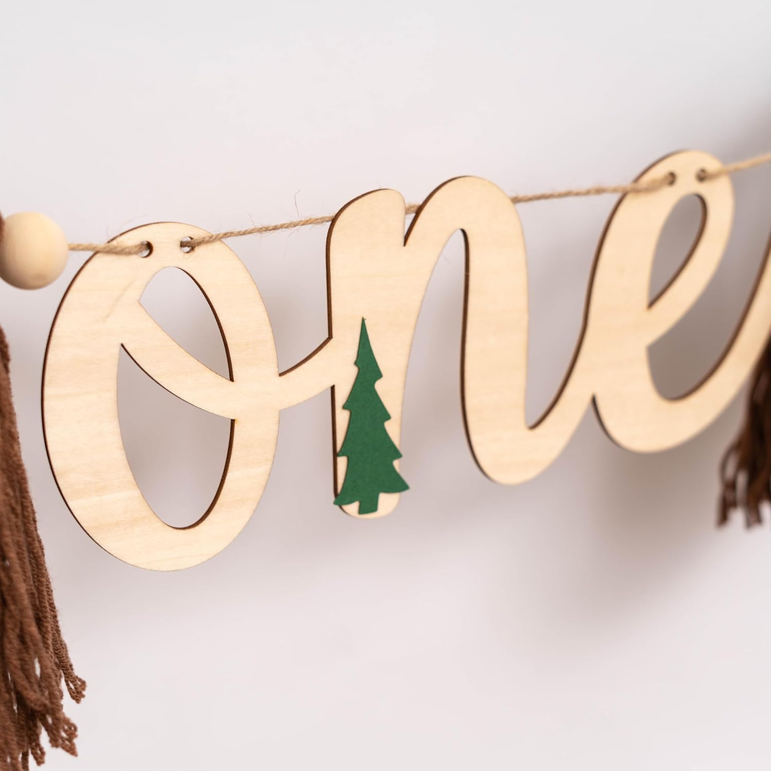 One Happy Camper High Chair Banner - Adventure Camping Theme Decor