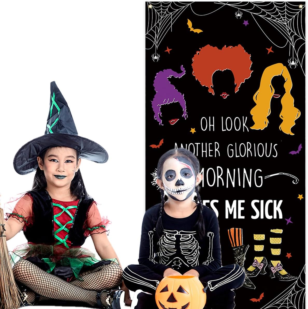 Flaircave Hocus Pocus Witch Sisters Door Banner Halloween Decor