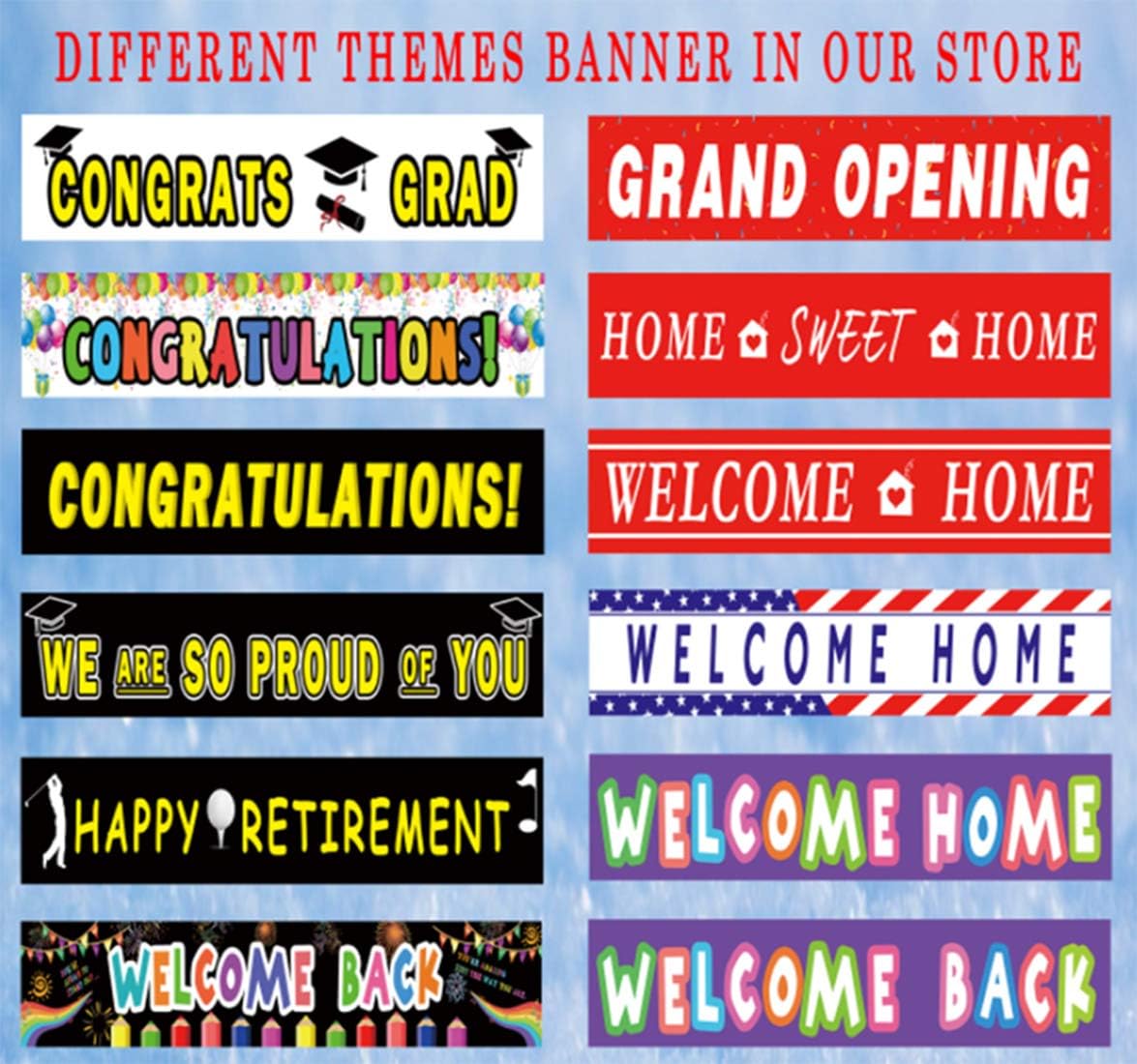 Large Cute Shark Birthday Banner for Kids
