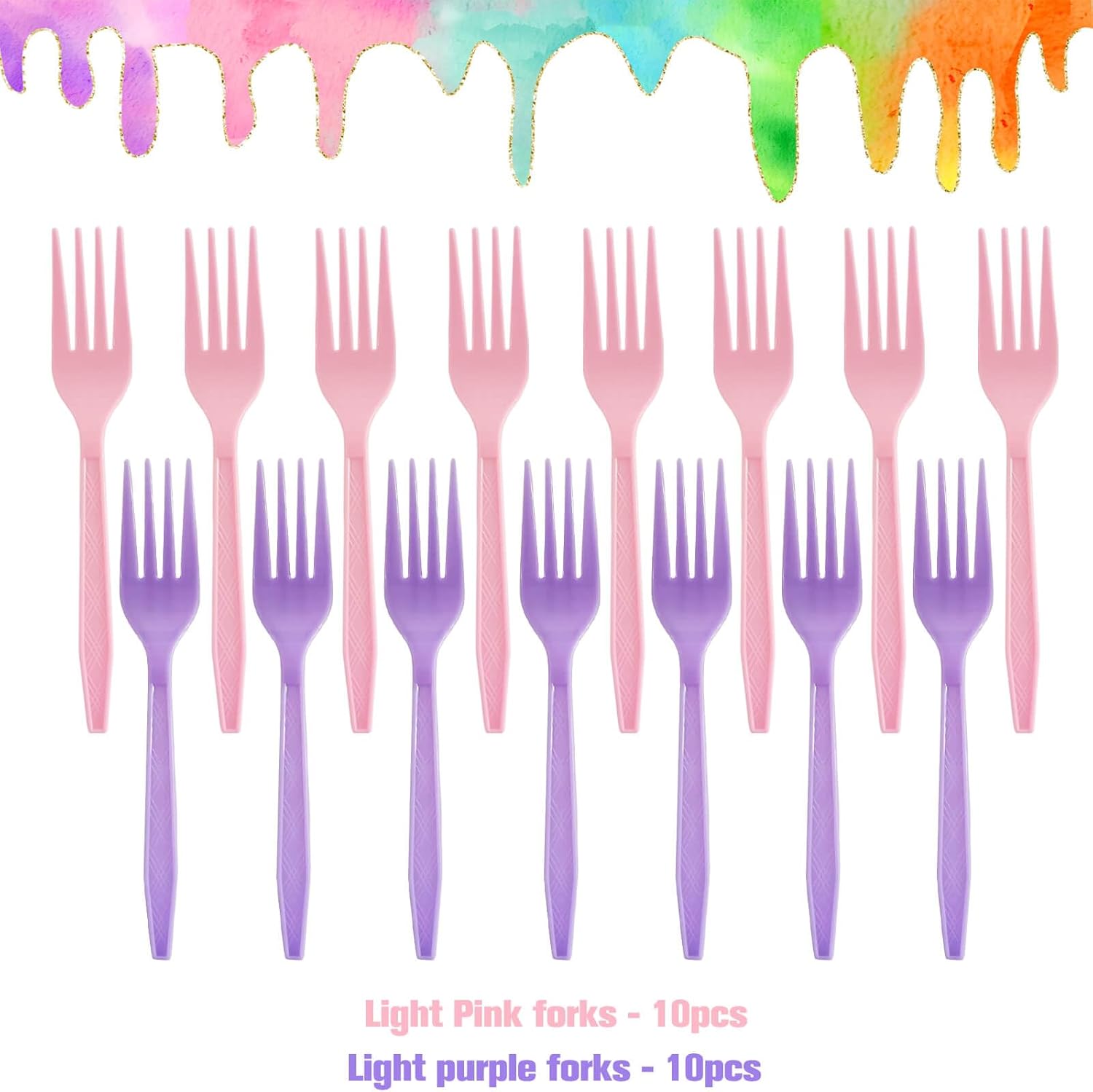 80 Pcs Slime Party Tableware Kit for 20 Guests