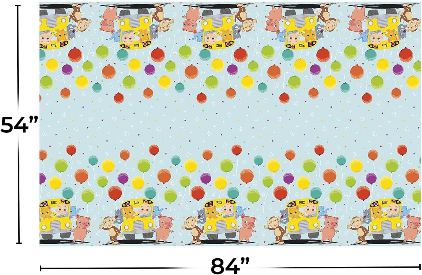 Vibrant Cocomelon Rectangular Table Cover 54x84