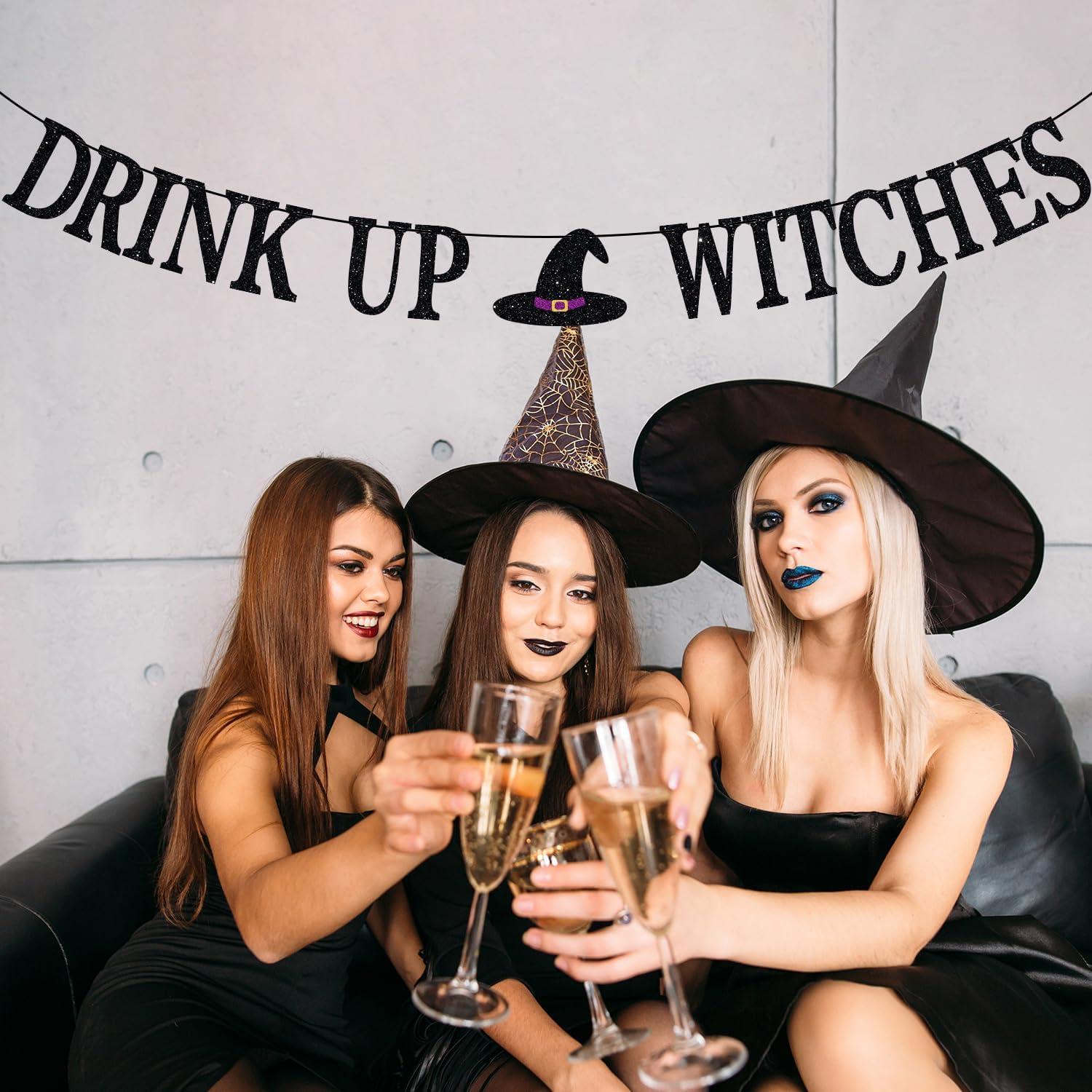 Drink Up Witch Banner Halloween Party Decor