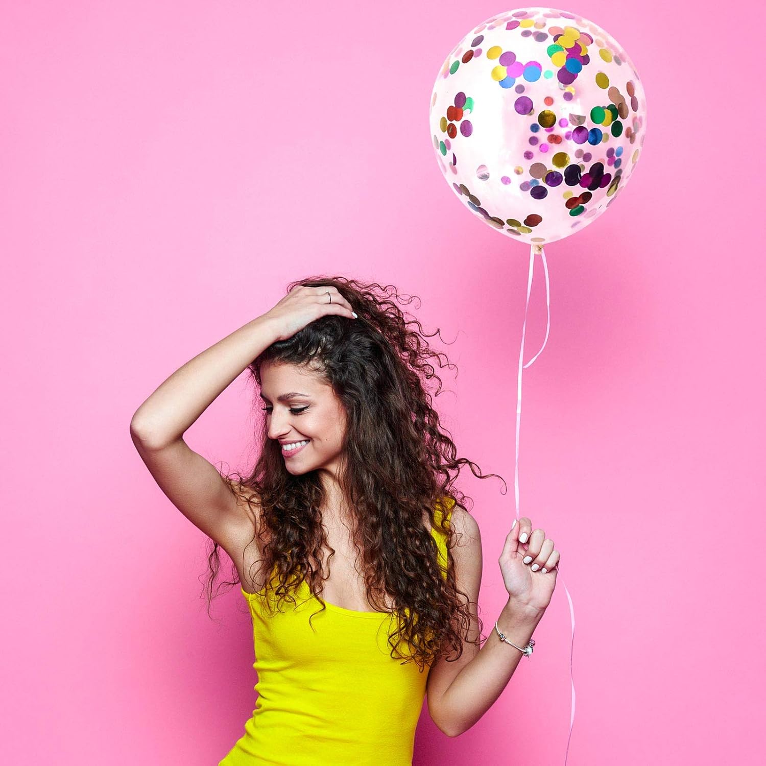 40pcs 12 Inch Transparent Confetti Balloons for Parties