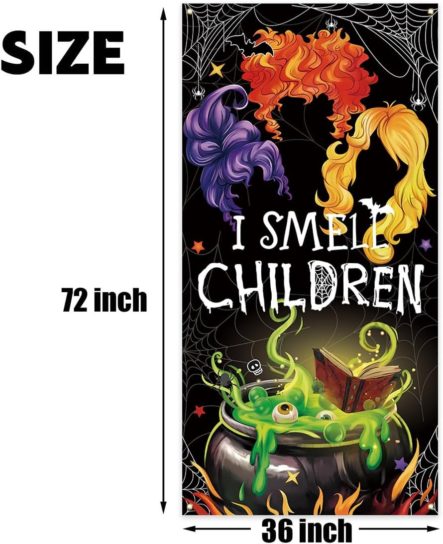 Hocus Pocus Door Cover Sanderson Sisters Halloween Banner
